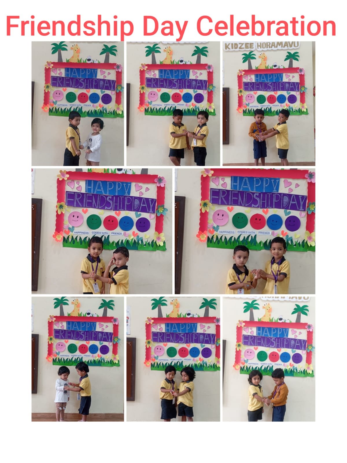 International Day of Friendship at Kidzee Jayanthi Nagar, Horamavu